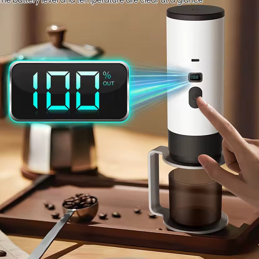 Écran digital de la machine à espresso portable