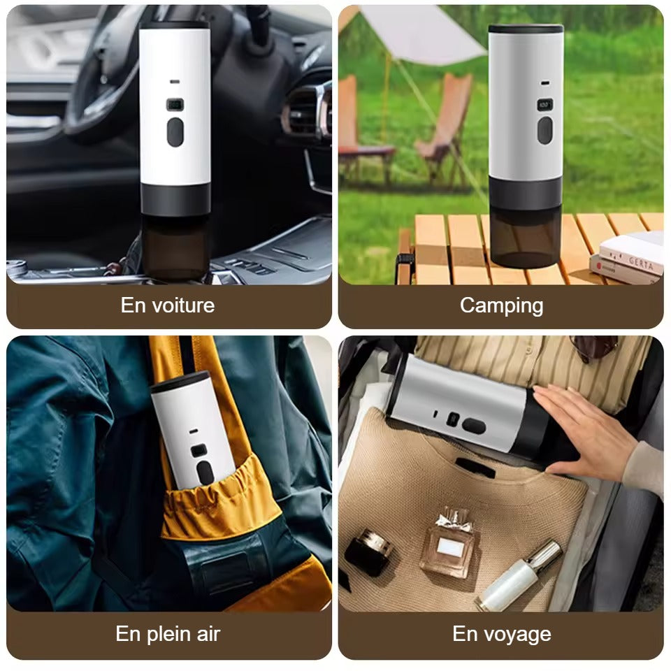 Machine à espresso portable en voiture, en camping, en plein air et en voyage